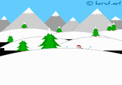kerstman gaat skieen - klik voor preview